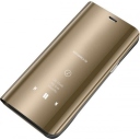 Θήκη Προστασίας Τύπου Book Samsung Galaxy S10 Lite - A91 - Flip Case Clear View - Gold - Image 2