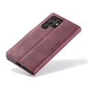 Galaxy S25 Ultra Δερμάτινη Θήκη Book Μπορντό CaseMe - Image 2