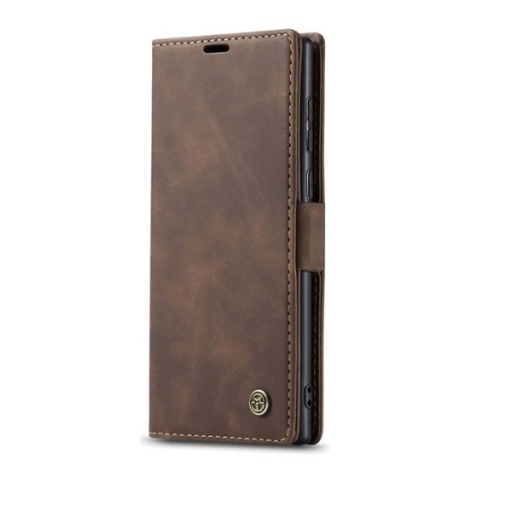 Galaxy S25 Ultra Δερμάτινη Θήκη Book Καφέ CaseMe
