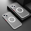 Θήκη Σιλικόνης Armor MagSafe με Προστασία Κάμερας iPhone 14 Pro - Matte White Red - Image 5