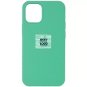 iPhone 12 Mini Θήκη Σιλικόνης - Back Case Silicone Green - Image 1