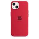 Θήκη Σιλικόνης iPhone 13 Mini - Back Case Silicone Red - Image 1