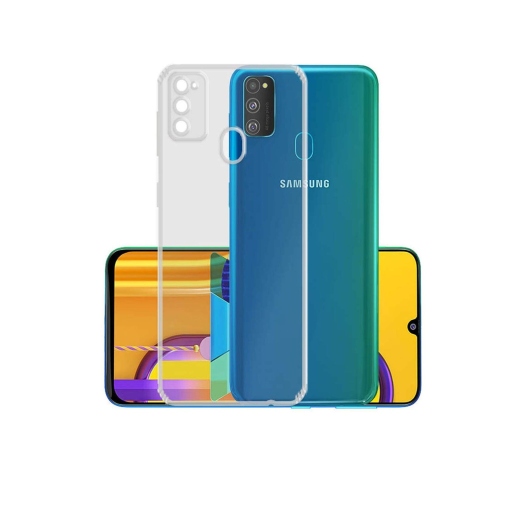 ΘΗΚΗ ΣΙΛΙΚΟΝΗΣ ΜΕ ΠΡΟΣΤΑΣΙΑ ΚΑΜΕΡΑΣ ΓΙΑ SAMSUNG GALAXY M21- BACK COVER SILICON CASE - ΔΙΑΦΑΝΗ