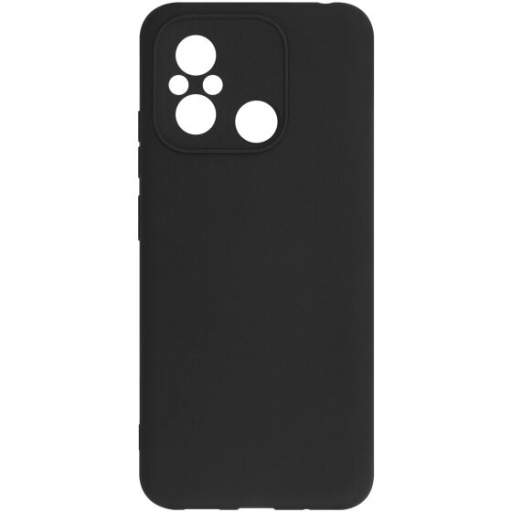 Xiaomi Redmi 12C - Redmi 11A Θήκη Σιλικόνης με Προστασία Κάμερας Black