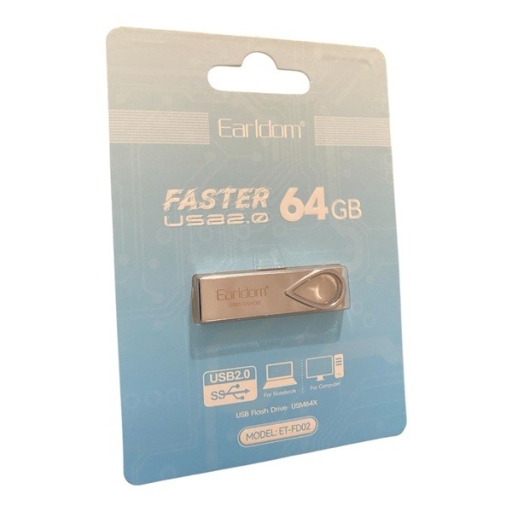 USB Flash Drive 64GB - Earldom Silver