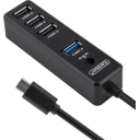 USB Hub 4 Θυρών Φόρτισης- Σύνδεση USB-C Earldom HUB08 - Image 1