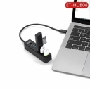 USB Hub 4 Θυρών Φόρτισης- Σύνδεση USB-C Earldom HUB08 - Image 3