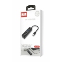 USB Hub 4 Θυρών Φόρτισης- Σύνδεση USB-C Earldom HUB08 - Image 4