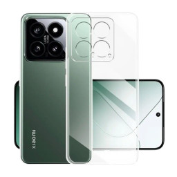 Xiaomi 14 5G Διάφανη Θήκη Σιλικόνης με Προστασία Κάμερας
