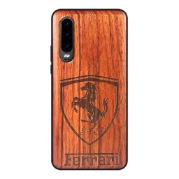 Xiaomi Mi 9 SE Θήκη Κινητού Ξύλινη Ferrari