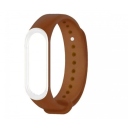 Xiaomi Mi Band 3 - 4 Καφέ - Άσπρο Λουράκι Ρολογιού Smart Watch - Image 1