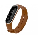 Xiaomi Mi Band 5 - 6 Καφέ - Άσπρο Λουράκι Ρολογιού Smart Watch - Image 2