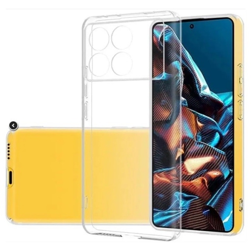 Xiaomi Poco X6 Pro Διάφανη Θήκη Σιλικόνης με Προστασία Κάμερας 