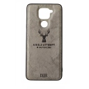 Xiaomi Redmi 10X 4G - Θήκη Προστασίας Κινητού - Mobile Back Case Fabric Grey - Image 1