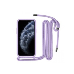Xiaomi Redmi 13C Θήκη με Κορδόνι - Back Case Silicone Λιλά