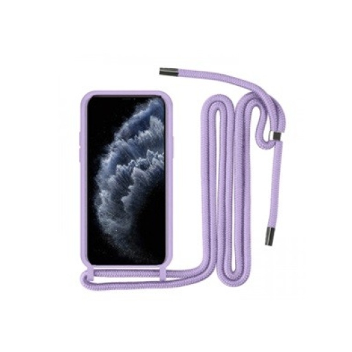 Xiaomi Redmi 13C Θήκη με Κορδόνι - Back Case Silicone Λιλά