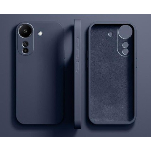 Xiaomi Redmi 13C Θήκη Σιλικόνης με Προστασία Κάμερας Grey - Blue