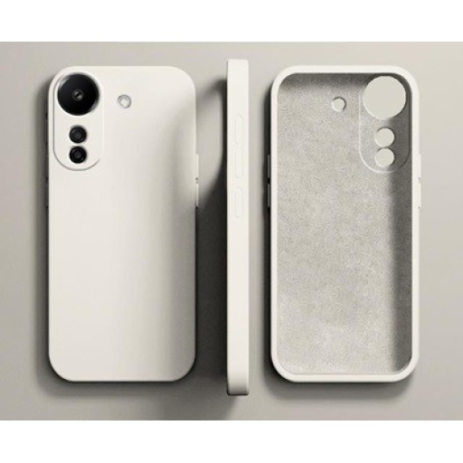 Xiaomi Redmi 13C Θήκη Σιλικόνης με Προστασία Κάμερας White