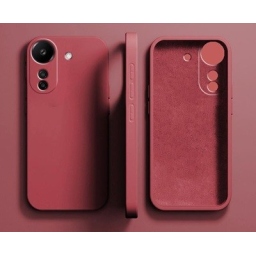 Xiaomi Redmi 13C Θήκη Σιλικόνης με Προστασία Κάμερας Wine Red