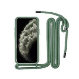 Xiaomi Redmi 13C Θήκη Σιλικόνης με Κορδόνι Πράσινη - Back Case Green