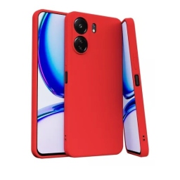 Xiaomi Redmi 13C Θήκη Σιλικόνης με Προστασία Κάμερας Red