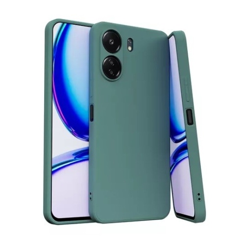 Xiaomi Redmi 13C Θήκη Σιλικόνης με Προστασία Κάμερας Dark Green