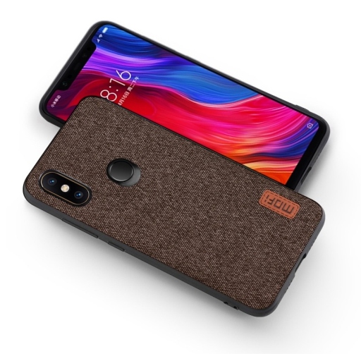 Xiaomi Redmi 7 Θήκη Προστασίας Κινητού - Mobile Back Case Fabric Brown