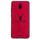 Xiaomi Redmi 8A Θήκη Προστασίας Κινητού - Mobile Back Case Fabric Red - Image 1