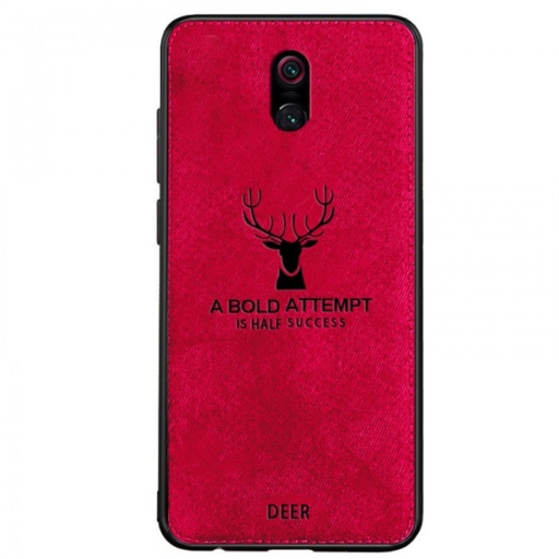 Xiaomi Redmi 8A Θήκη Προστασίας Κινητού - Mobile Back Case Fabric Red