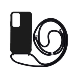 Xiaomi Redmi Note 12S Θήκη με Κορδόνι Μαύρη - Back Case Silicone Black