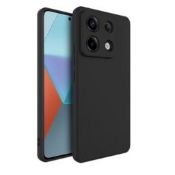 Xiaomi Redmi Note 13 5G Θήκη Σιλικόνης Μαύρη με Προστασία Κάμερας Black