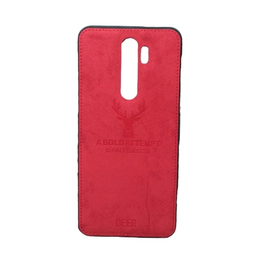 Xiaomi Redmi Note 8 Pro Θήκη Προστασίας Κινητού - Mobile Back Case Fabric Red