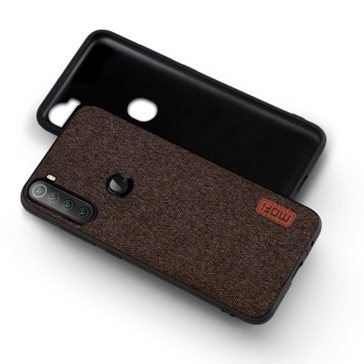 Xiaomi Redmi Note 8 Θήκη Κινητού Mofi - Mobile Back Case Fabric Brown