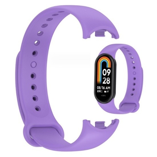 Xiaomi Smart Mi Band 8 Strap - Λουράκι Σιλικόνης Λιλά